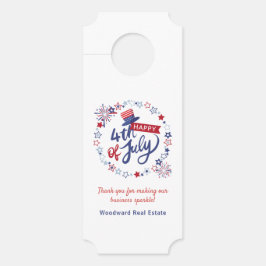 Aviso De Porta Feliz 4 de julho Olá Verão | Imóveis