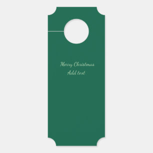 Aviso De Porta Feliz Natal verde plano solo holida