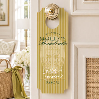 Aviso De Porta Fim de Semana de Despedida de Solteira Preppy em L