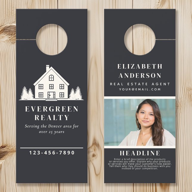 Aviso De Porta Foto da Casa do Agente Imobiliário Russo Mínimo da (Criador carregado)