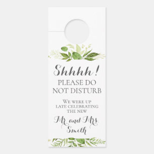 Aviso De Porta Gangues de Portas de Casamento de Folha Verde, Ver