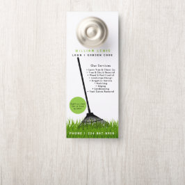 Aviso De Porta Garden Lawn Care Paisaging Modern Grass