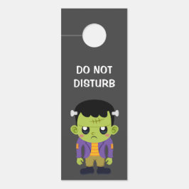 Aviso De Porta Green Frankenstein Monster Halloween