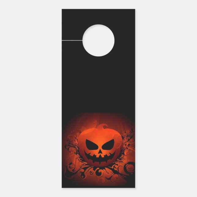 Aviso De Porta Halloween/Abóbora/outono/outono (Frente)