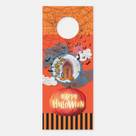 Aviso De Porta Halloween Assustador