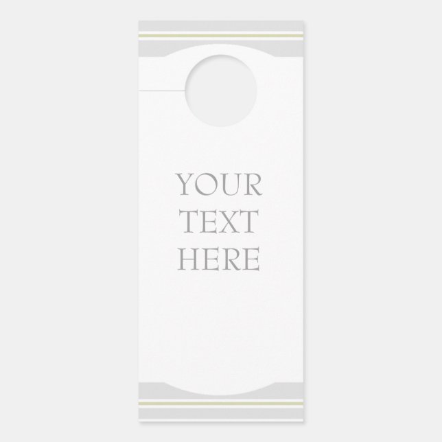 Aviso De Porta HAMbWG - Mensagem do botão da porta - Qualquer men (Frente)