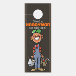 Aviso De Porta Handyman Maintenance Services Afro American Dark