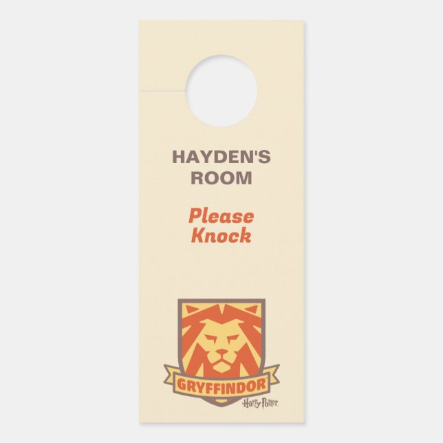 Aviso De Porta HARRY POTTER™ | FFINDOR™ Crest. Mágica de Verão (Frente)