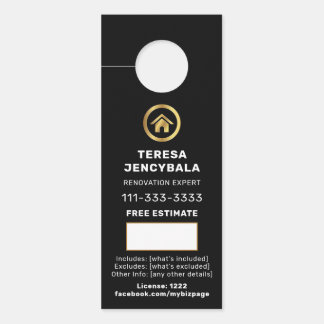 Aviso De Porta Home Construction Quote QR door sign