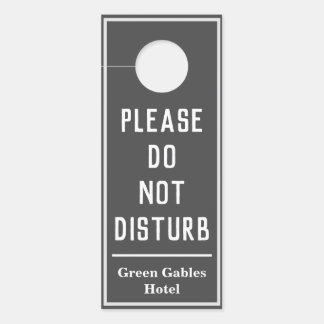 Aviso De Porta Hotel, por favor, não perturbe o hangar da porta