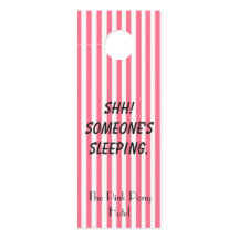 Hotel Striped rosa e branco