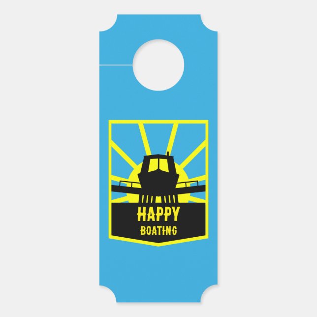 Aviso De Porta Ideias de presentes em barco estreito (Frente)