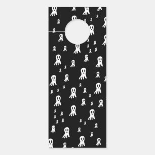 Aviso De Porta Ilustração Assustadora de Fantasmas Góticos