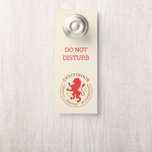 Aviso De Porta Insígnia de Orgulho da Casa GRYFFINDOR™ Leão Verme