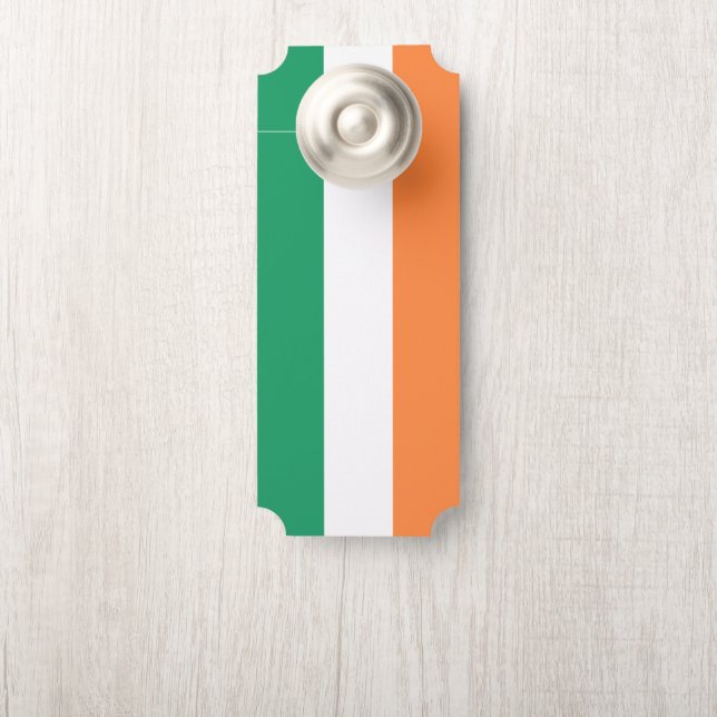 Aviso De Porta Irish National Flag, Irish Standard, Banner (Na maçaneta)