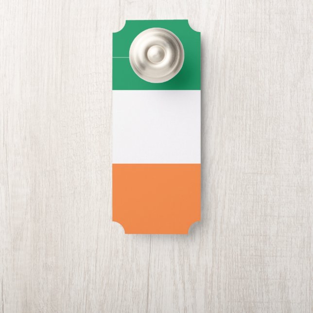 Aviso De Porta Irish National Flag, Irish Standard, Banner (Na maçaneta)