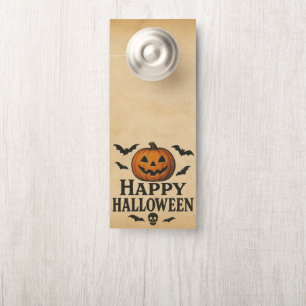 Aviso De Porta Jack-o-lanterna do Feliz Halloween clássico