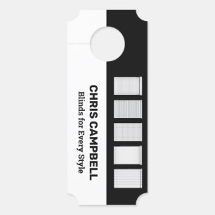 Aviso De Porta Janela Cega QR Personalizado