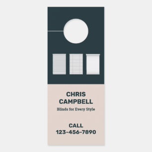 Aviso De Porta Janela Cega QR Personalizado