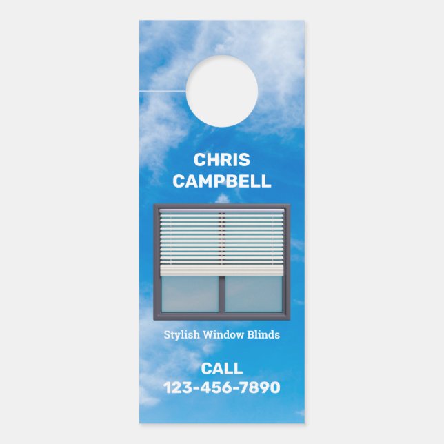 Aviso De Porta Janela Cega Um Lado (Frente)