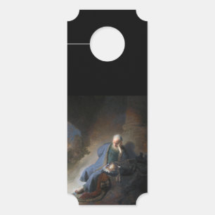 Aviso De Porta Jeremias lamentando a queda de Jerusalém, Rembrand