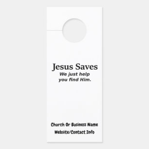 Aviso De Porta Jesus Salva - Nós Apenas Ajudamos Você A Encontrá-