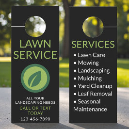 Aviso De Porta Landscaping & Lawn Service Professional Door Hange