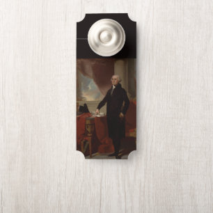 Aviso De Porta Lansdowne Portrait: Presidente dos EUA George Wash