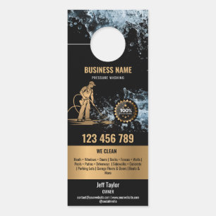 Aviso De Porta Lavagem Profissional com Hidrojateamento Lavagem d