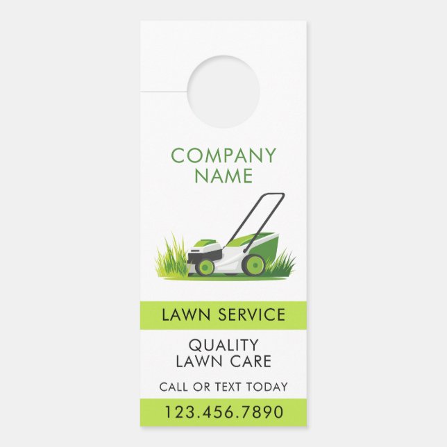 Aviso De Porta Lawn Care Landscaping Professional QR Code (Frente)