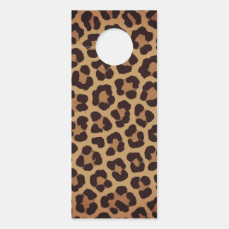 Aviso De Porta Leopard Print Pattern