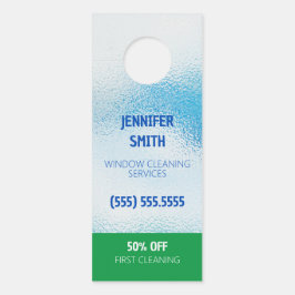 Aviso De Porta Limpeza da janela