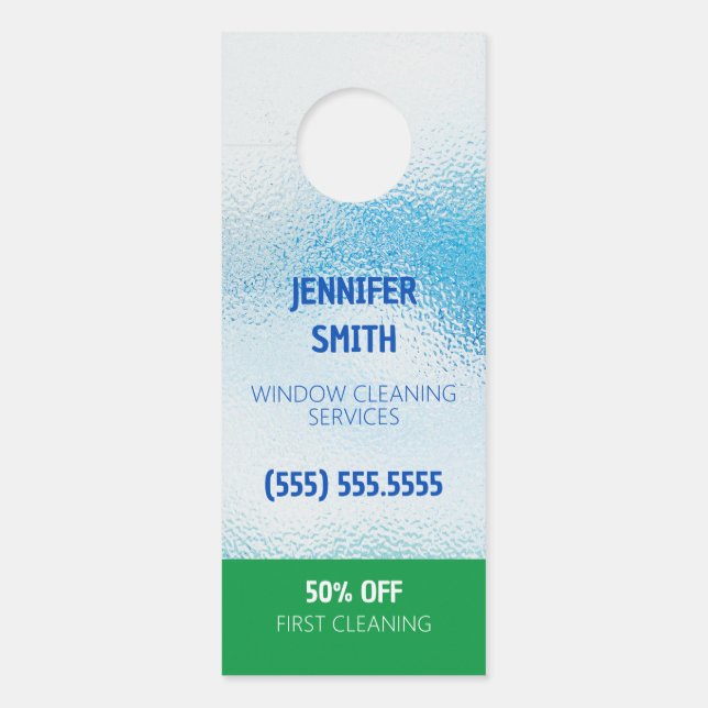 Aviso De Porta Limpeza da janela (Frente)