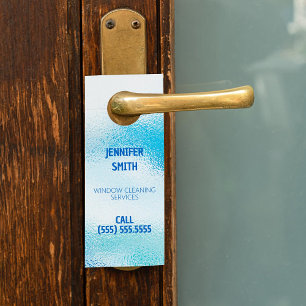 Aviso De Porta Limpeza da janela
