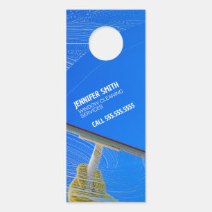 Aviso De Porta Limpeza da janela