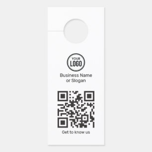 Aviso De Porta Logotipo Personalizado De Scanner De Código QR Par