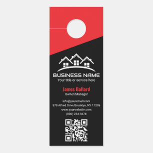 Aviso De Porta Logotipo Profissional Minimalista de Propriedade P