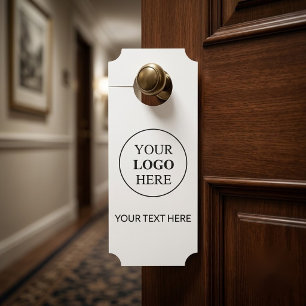 Aviso De Porta Logotipo Promocional Personalizado – Sem Pedido Mí
