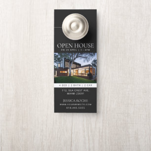 Aviso De Porta Luxury Real Estate Door Hanger   Open House