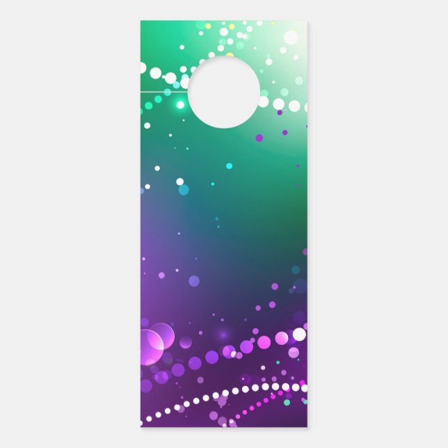 Aviso De Porta Mardi Gras Festivo Purple Background (Frente)