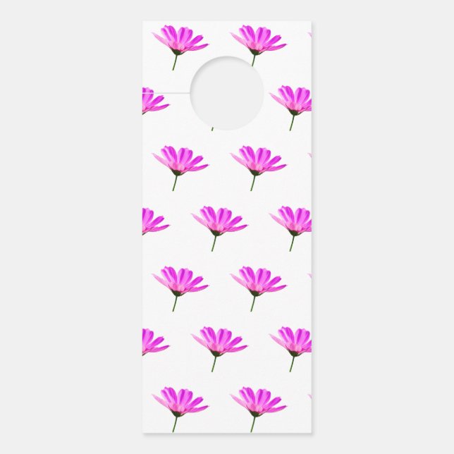 Aviso De Porta Margarida Rosa  (Frente)