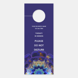 Aviso De Porta Marinho Metafísico Peyote Sky Mandala