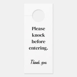 Aviso De Porta Mensagem Personalizada Simples