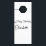 Aviso De Porta MINIMAL SIMPLES.CUTIE ADICIONAR NOME BABY feliz an<br><div class="desc">Design</div>