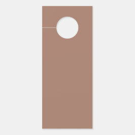 Aviso De Porta Mocha Mousse Trendy Sólido Elegante