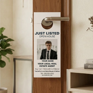 Aviso De Porta Modelo Personalizado de Agentes de Imóveis Correto