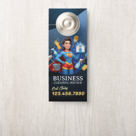 Aviso De Porta Modern House Cleaning Maid Service Housekeeping