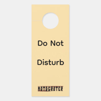Aviso De Porta MOTOGRATER Cartão de Porta de Papel