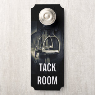 Aviso De Porta Na moda Silver Stirrups em Inglês Riding Saddle