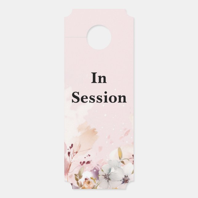 Aviso De Porta Na sessão Terapista do Office Door Sinal Hanger (Frente)